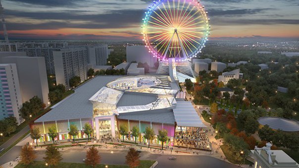 Как-то так будет располагаться колесо обозрения на ВДНХ. Как-то так будет располагаться колесо обозрения на ВДНХ.